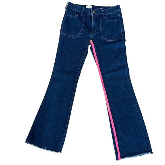 Anthropologie Pilcro Jeans Size 27x 30 Flare Dark wide leg trendy designer - Picture 3 of 7